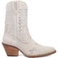 Dingo Women's Tiny Pony Suede Leather Booties - White