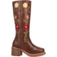 Dingo Women's Bloom Leather Boots - Brown