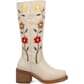 Dingo Women's Bloom Leather Boots - White