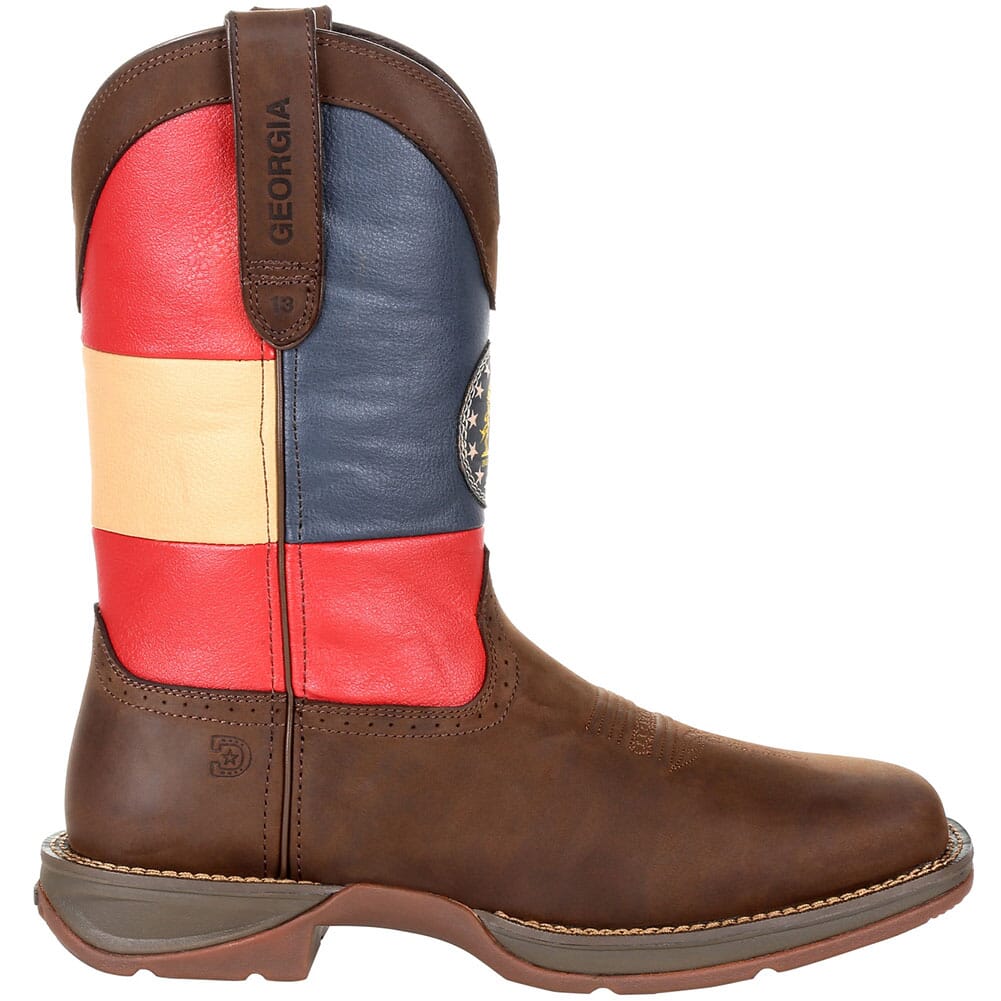 Durango Men's Rebel Florida State Flag Western Boots - Brown, 11" Shaft, Square Toe - View #9