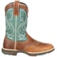 Durango Women's Ultra-Lite Western Boots Tan/Emerald Right Side