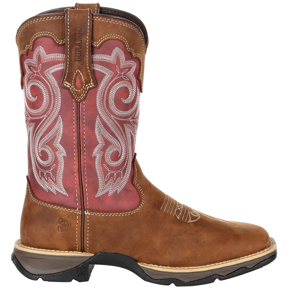 DRD0349 Durango Women's Lady Rebel Western Boots - Briar Brown/Rusty Red