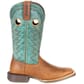 Durango Women's Lady Rebel Pro Western Boots Wheat/Tidal Teal Right Side