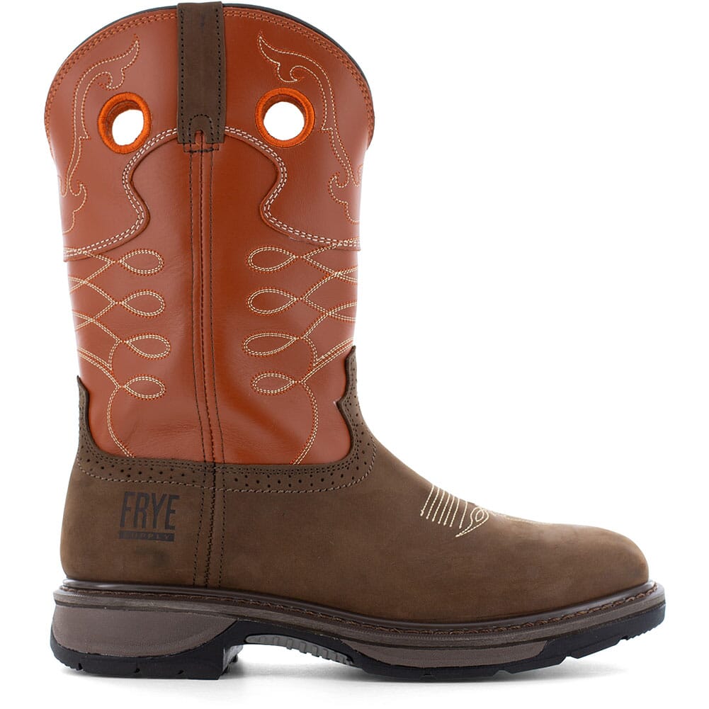 FR40102 Frye Supply Men's Crafted Safety Boots - Brown/Burnt Orange
