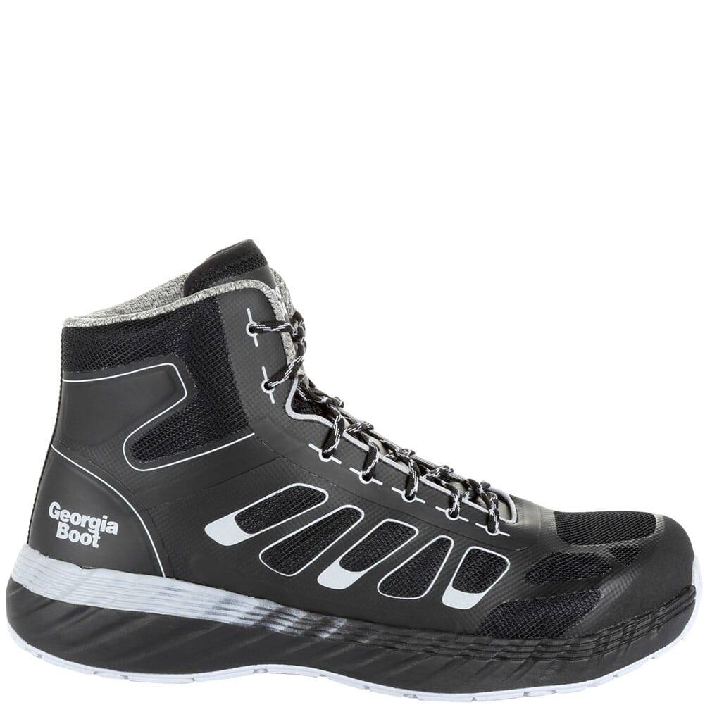Georgia Men's Reflx Athletic Hi-Top Safety Boots - Black/Grey