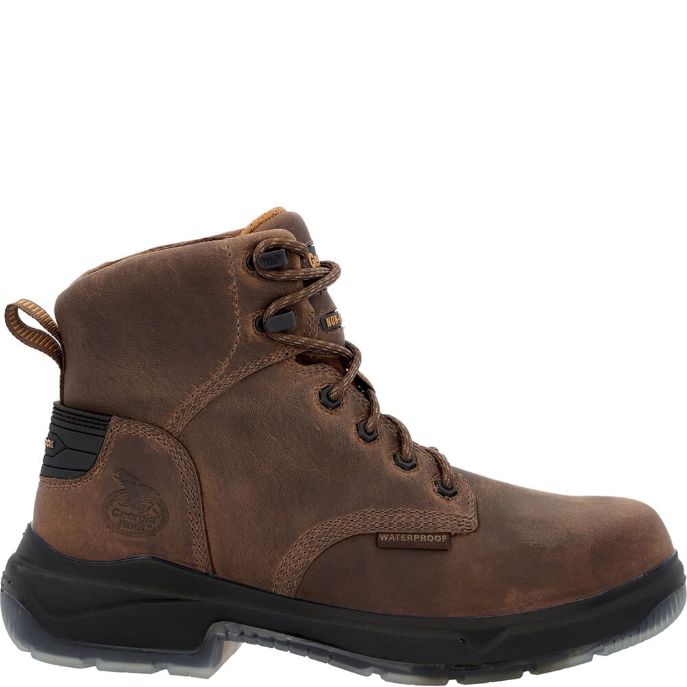 GB00551 Georgia Men's Flxpoint Ultra WP Work Boots - Brown/Black