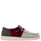 Hey Dude Men's Wally Tri Varsity Casual Shoes Crimson Right Side