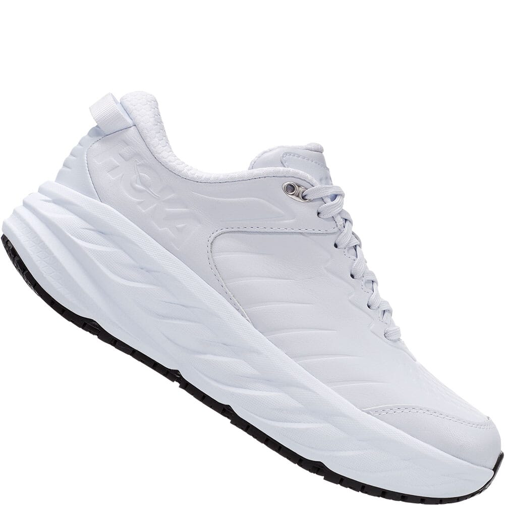 1110521-WHT Hoka One One Women's Bondi SR Running Shoes - White