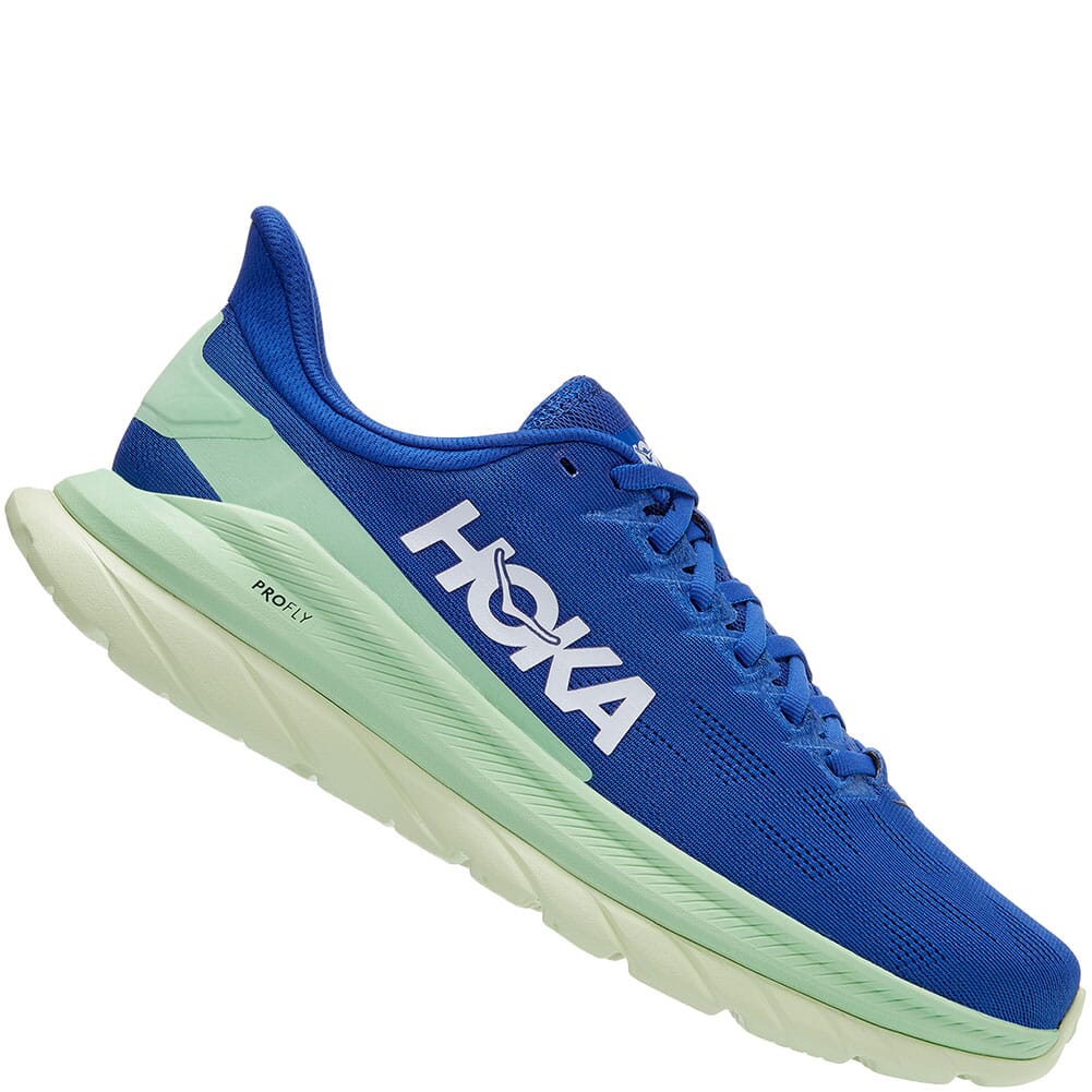 Hoka One One Men's Mach 4 Wide Running Shoes Dazzling Blue