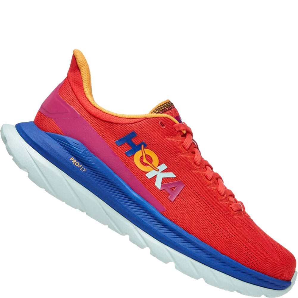 1113529-FBLN Hoka One One Women's Mach 4 Running Shoes - Fiesta/Bluing