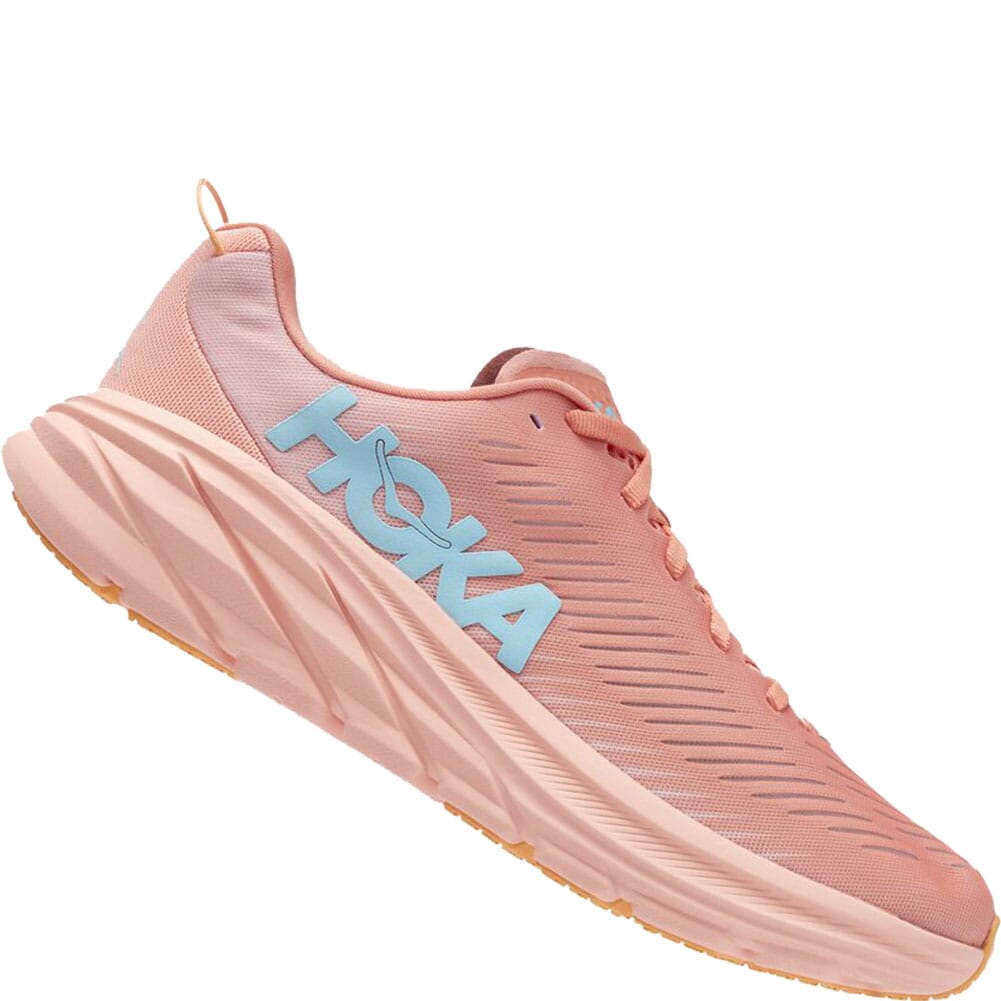 1121371-SCPP Hoka One One Women's Rincon 3 Wide Running Shoes - Shell Coral