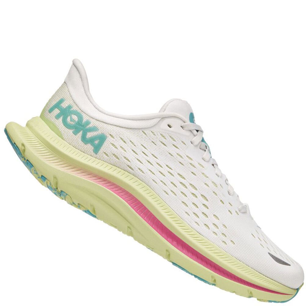 1123164-BDBB Hoka One One Women's Kawana Running Shoes - Blanc de Blanc/Butterfl