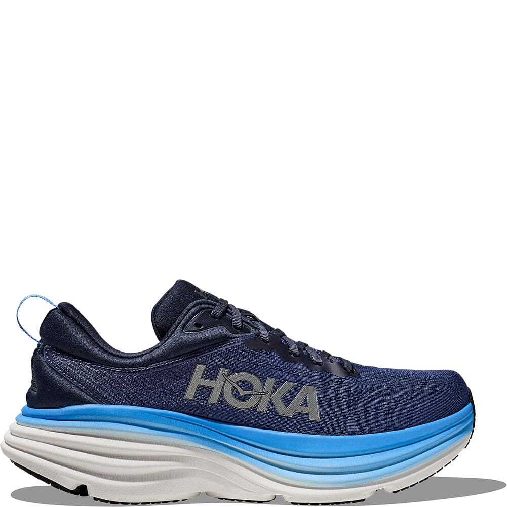 1123202-OSAA Hoka Men's Bondi 8 Athletic Shoes - Outer Space/All Aboard