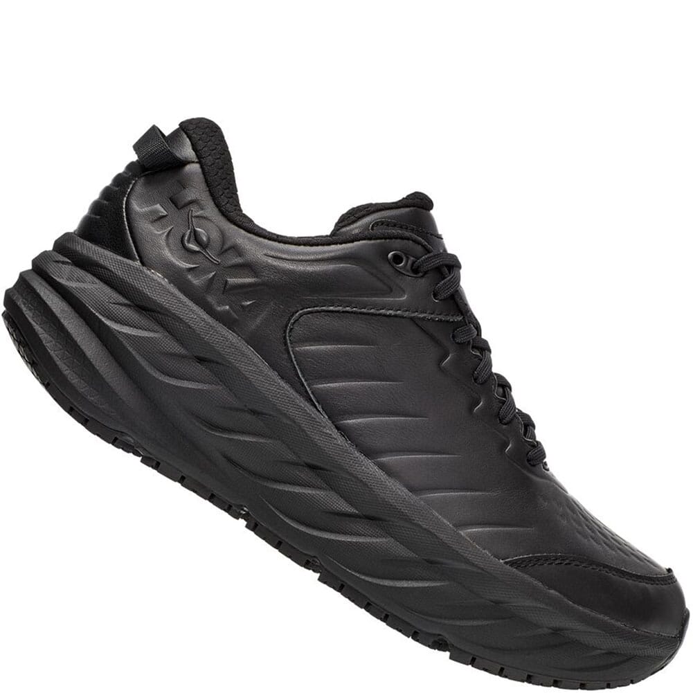 Hoka One One Men's Bondi SR Wide Running Shoes - Black | elliottsboots
