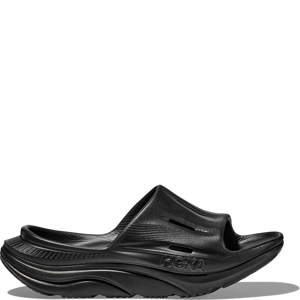 1135061-BBLC Hoka Unisex Ora Recovery Slide 3 Sandals - Black/Black