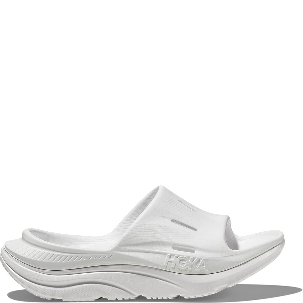 1135061-WWH Hoka Unisex Ora Recovery Slide 3 Sandals - White/White