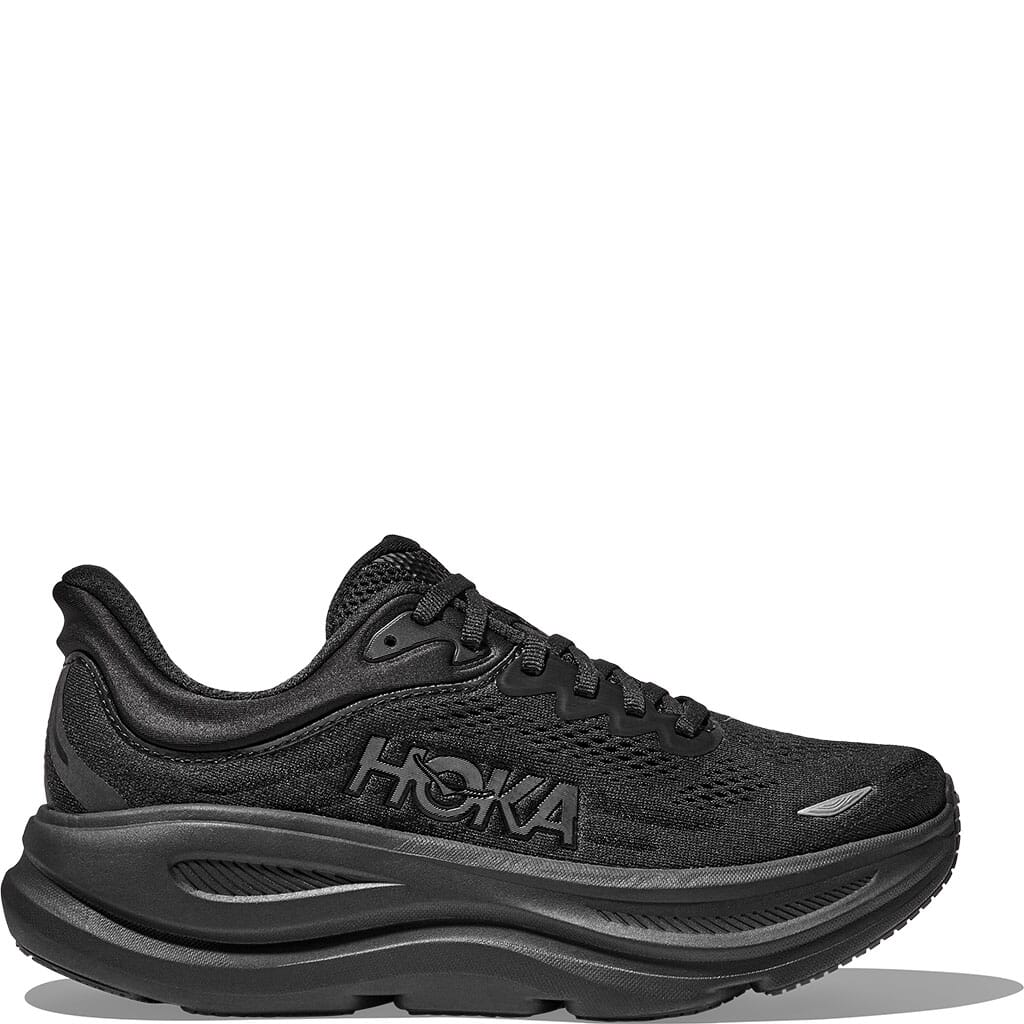 Hoka Men's Bondi 9 Running Shoes - Black/Black | elliottsboots