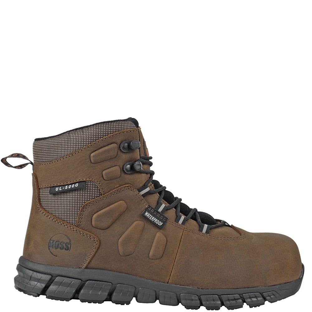 60406 Hoss Men's Tikaboo-UL Safety Boots - Brown