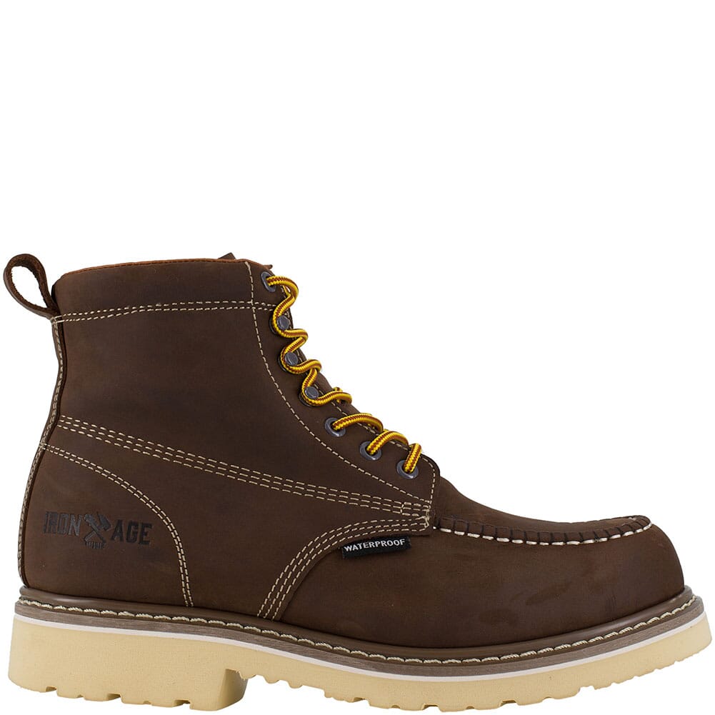 IA5064 Iron Age Men's Solidifier WP Work Boots - Brown