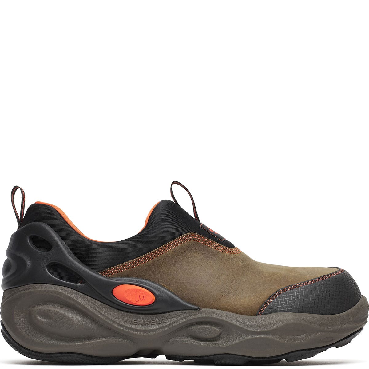 y0025　0808 Jungle Moc Wide Hi-Vis SD Composite Toe Safety Shoes - Brown