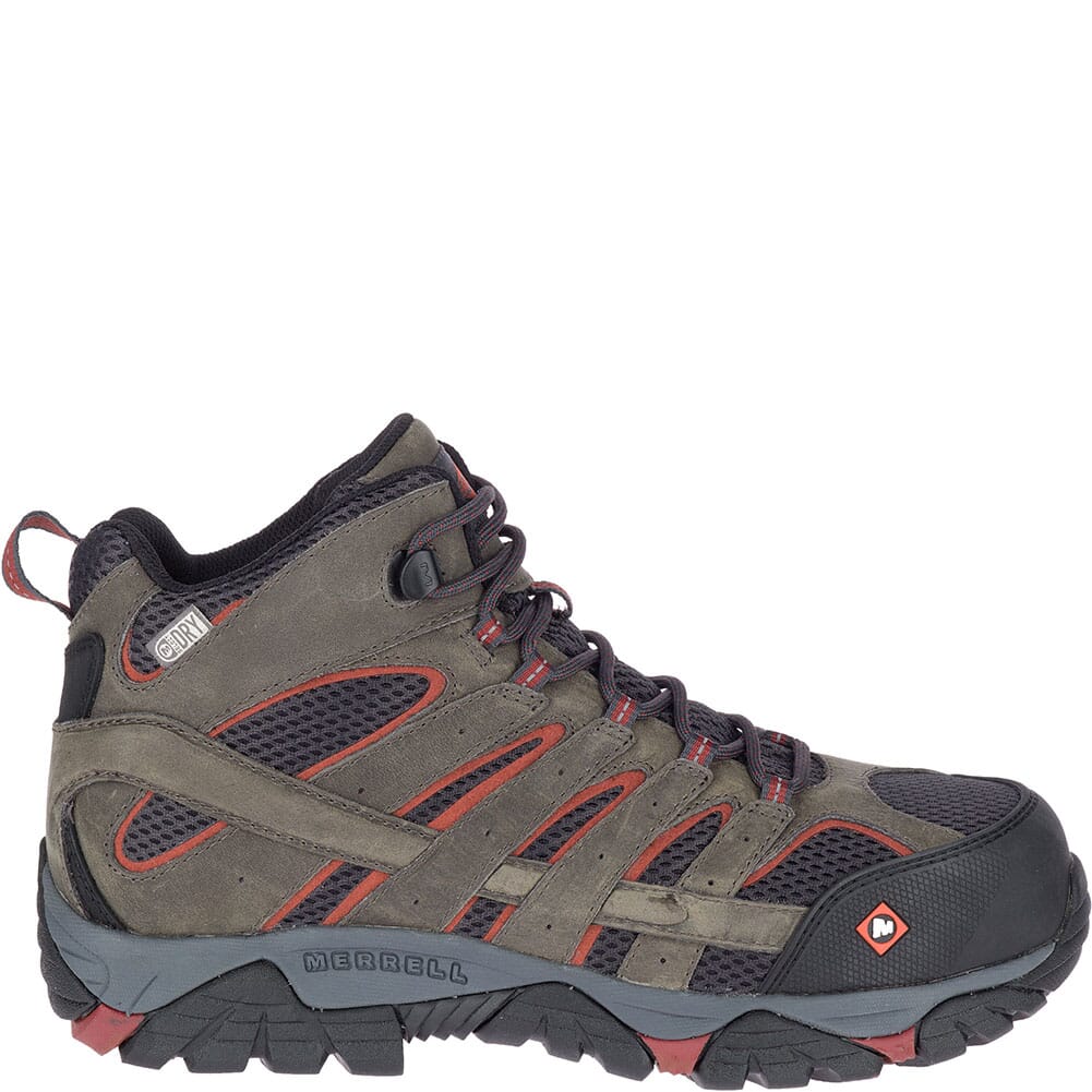 Merrell Men's Moab Vertex Vent Wide Safety Boots - Pewter
