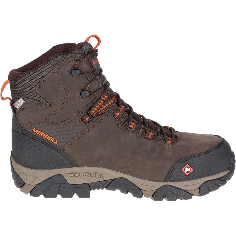 Merrell Men's Phaserbound Mid WP Safety Boots - Espresso