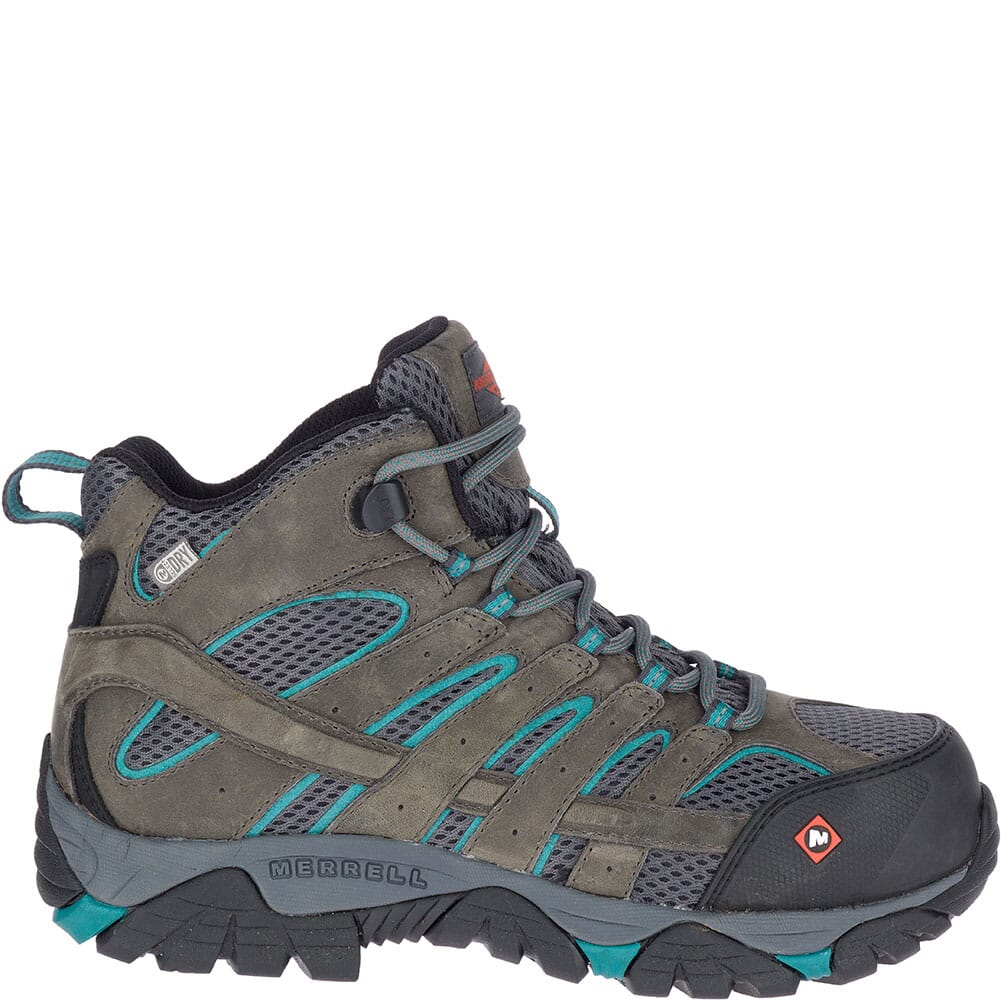 Merrell Women's Moab Vertex Mid WP Safety Boots - Pewter