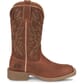 Justin Women's Halter Western Boots Roasted Cognac Right Side