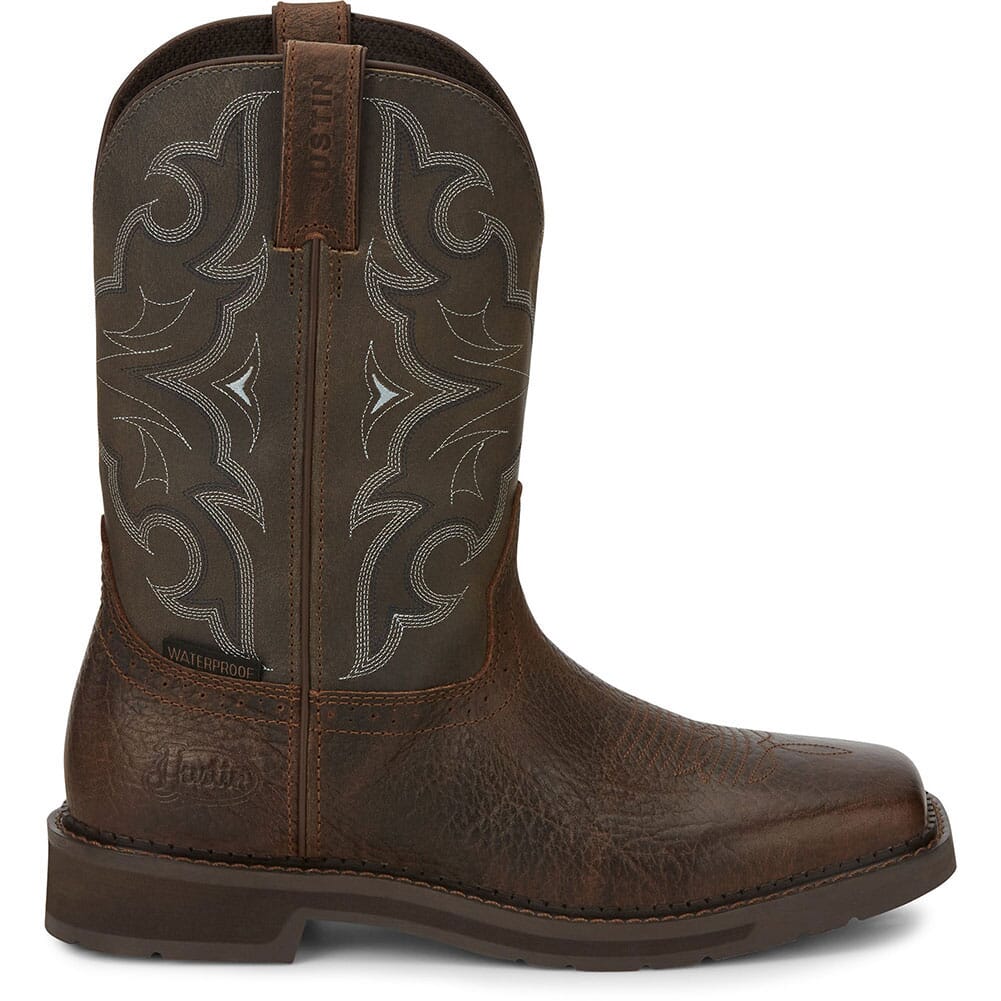 Justin Original Men's Amarillo Work Boots Brown elliottsboots
