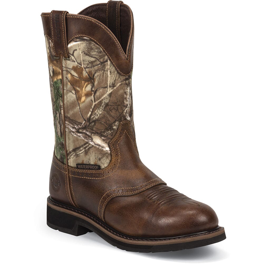 Justin Original Men's Trekker Work Boots - Brown/Camo