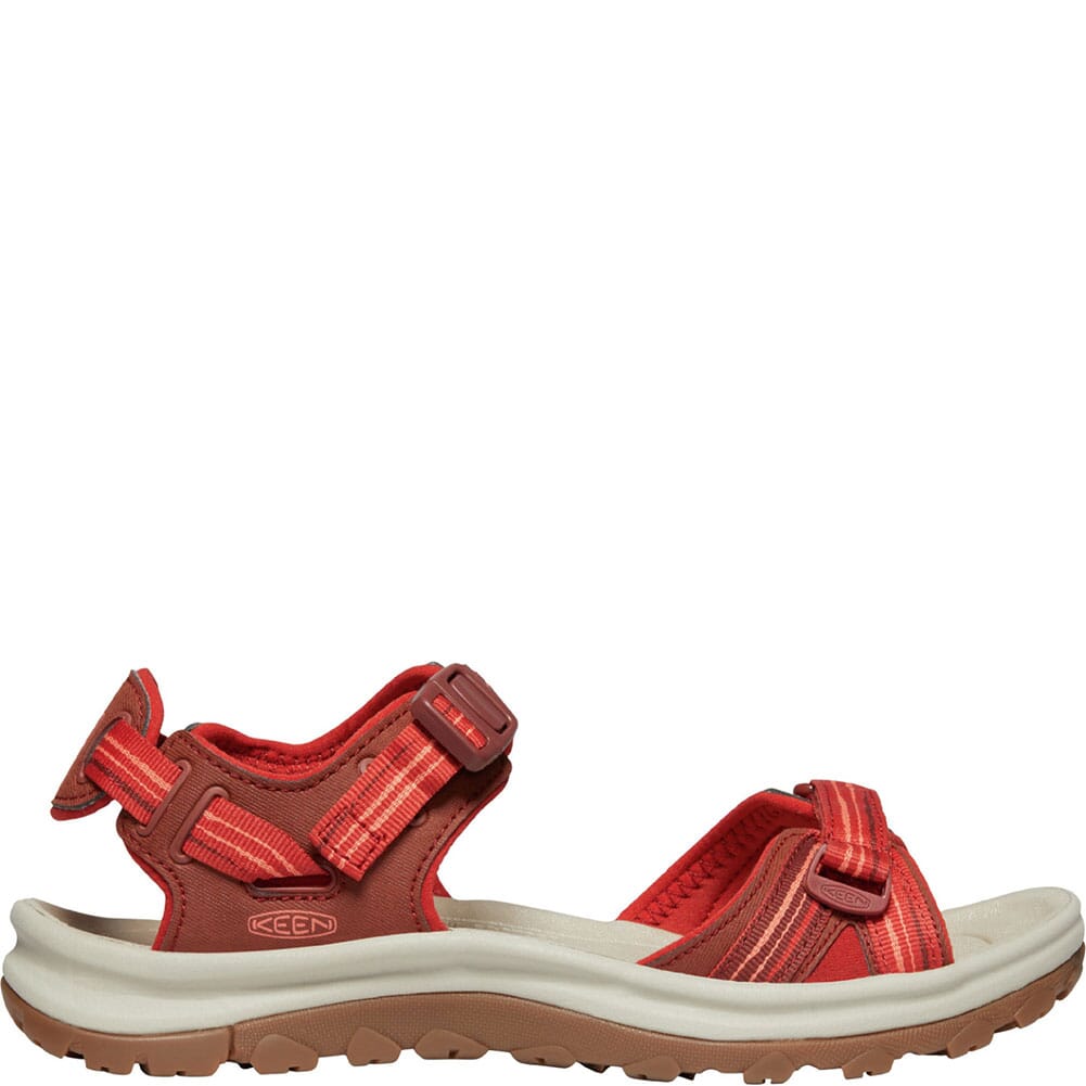 1022447 KEEN Women's Terradora II Open Toe Sandals - Dark Red/Coral