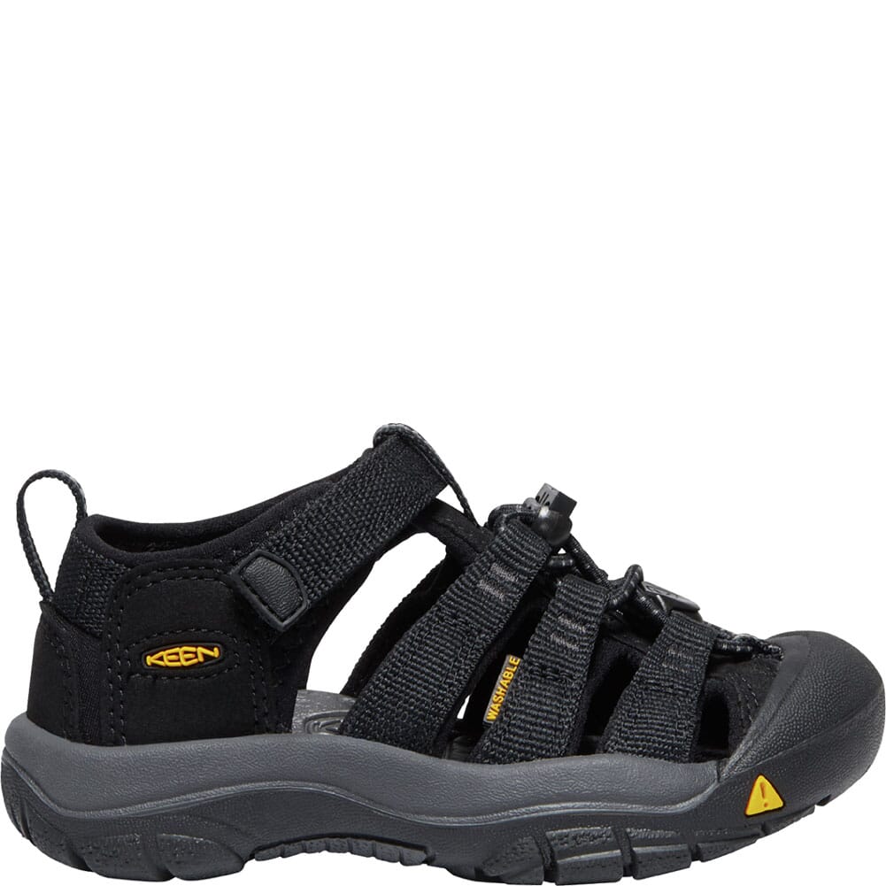 1022824 KEEN Kid's Newport H2 Sandals - Black/Keen Yellow