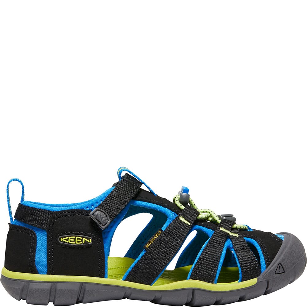 1022969 KEEN Kid's Seacamp II CNX Casual Shoes - Black/Brilliant Blue