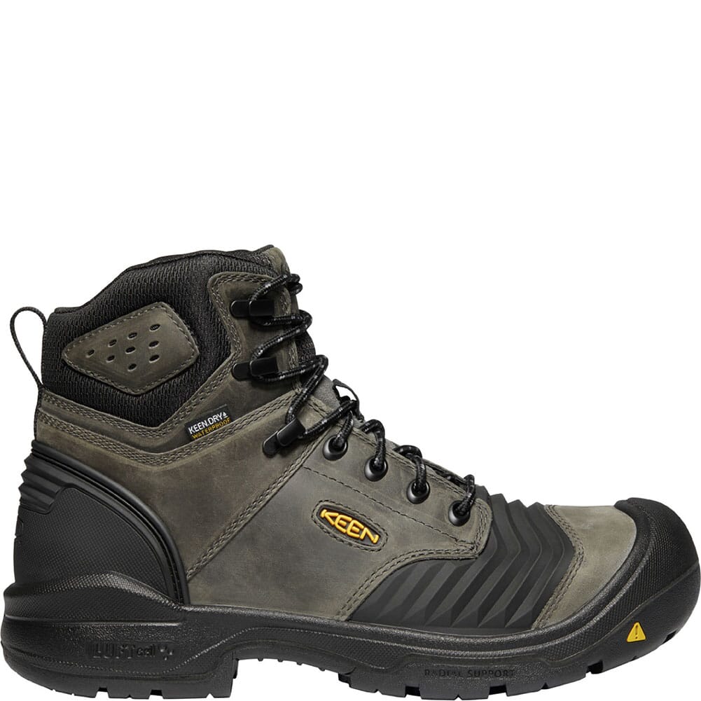 1023387 KEEN Utility Men's Portland Waterproof Safety Boots - Magnet/Black