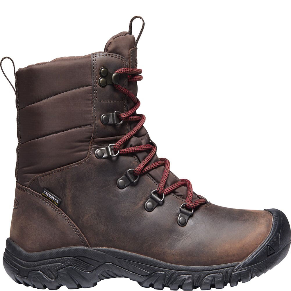 1023607 KEEN Women's Greta WP Insulated Hiking Boots - Chestnut/Mulch