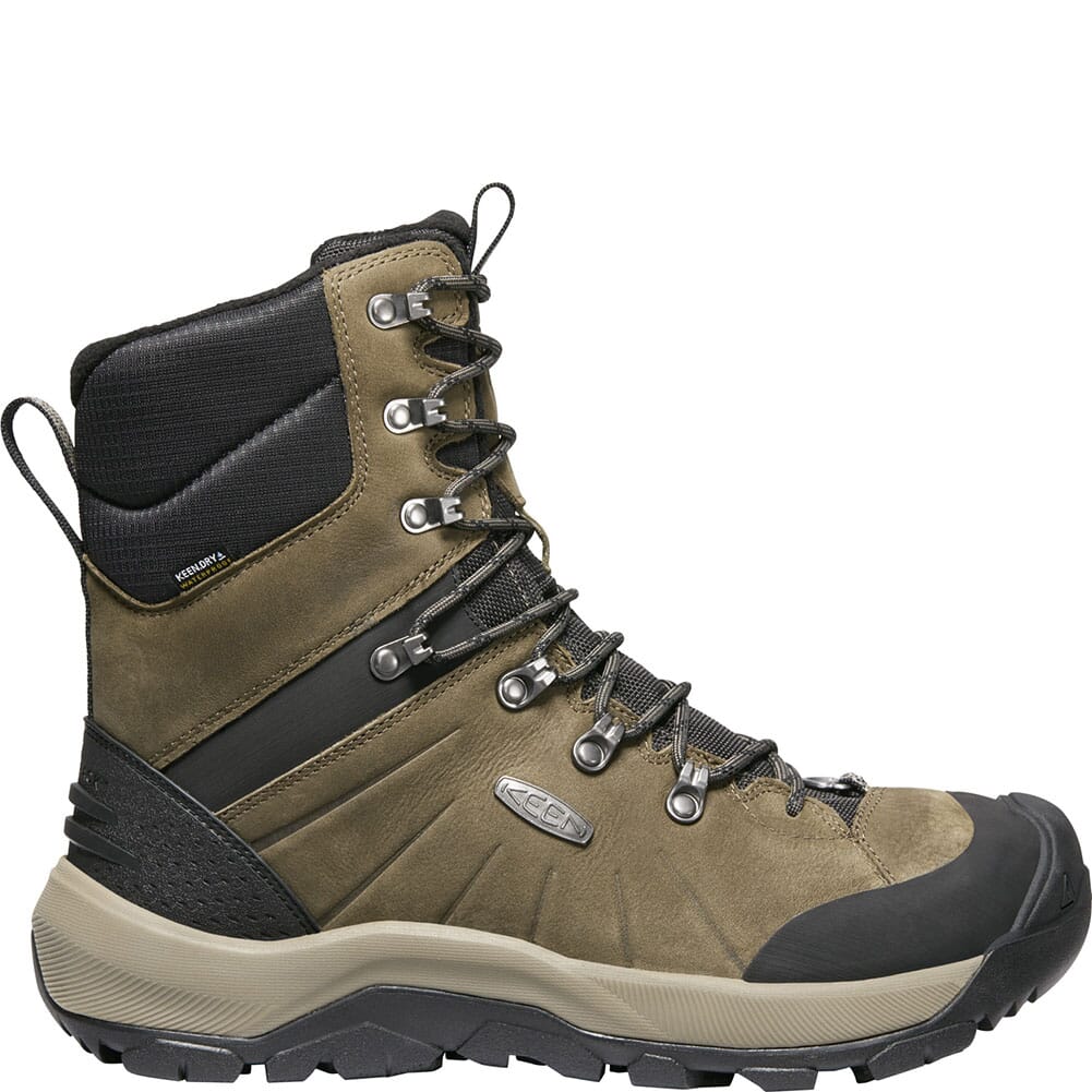 1023619 KEEN Men's Revel IV High Polar Hiking Boots - Canteen/Black