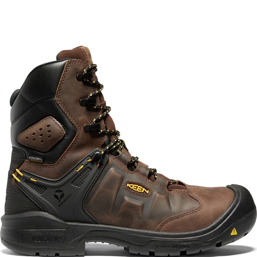 1024186 KEEN Men's Dover Carbon Toe Safety Boots - Dark Earth/Black