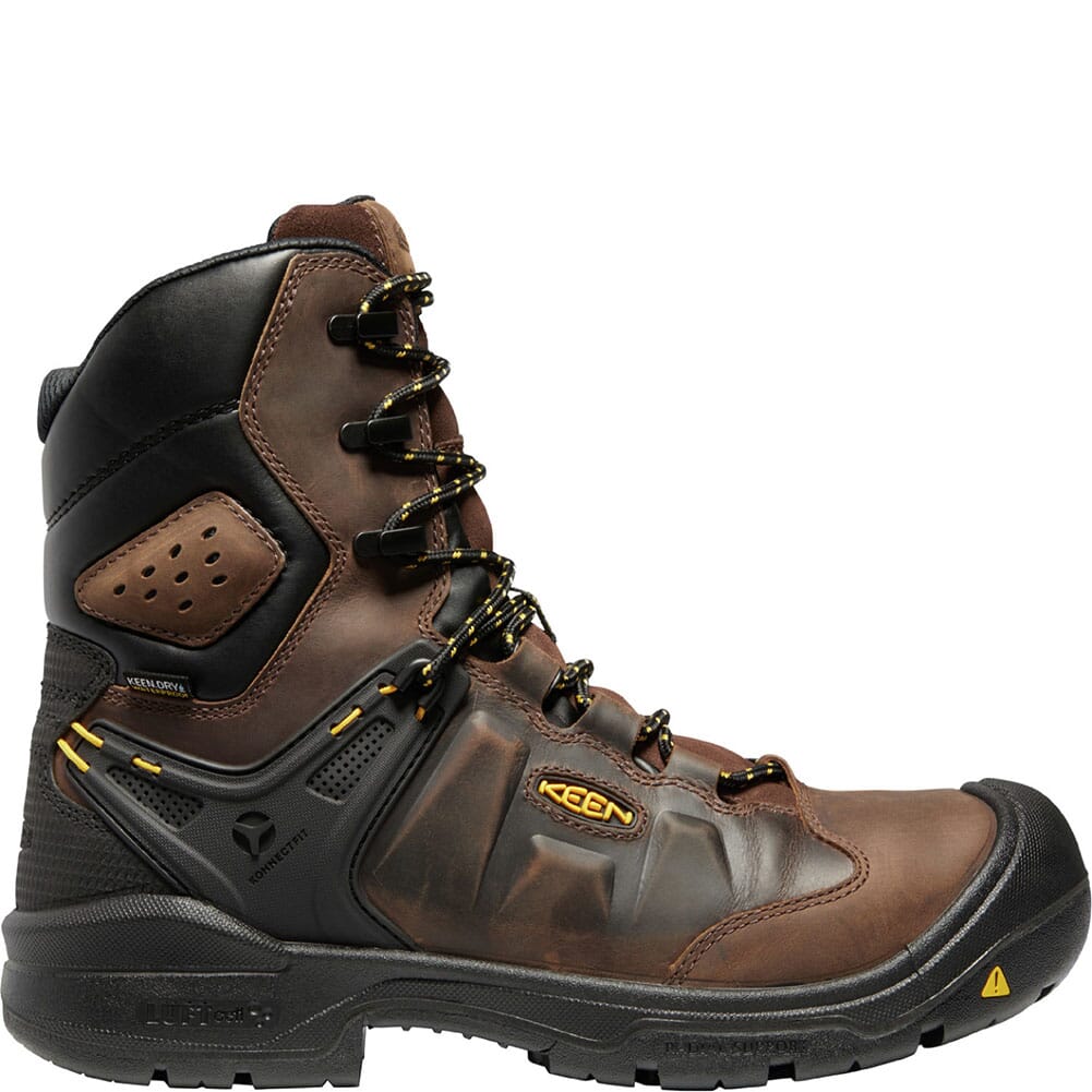 1024222 KEEN Men's Dover Carbon Toe INS Safety Boots - Dark Earth/Black