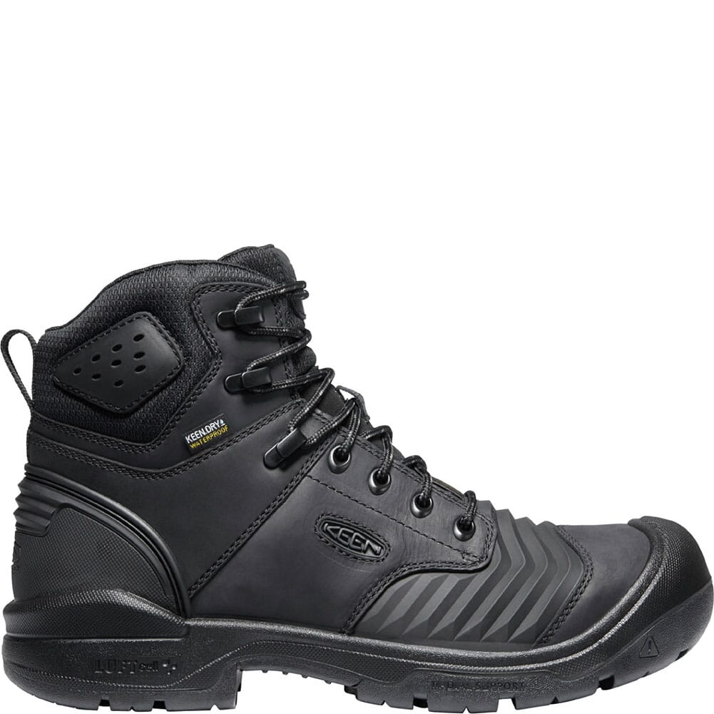 1024573 KEEN Utility Men's Portland Waterproof Safety Boots - Black/Black
