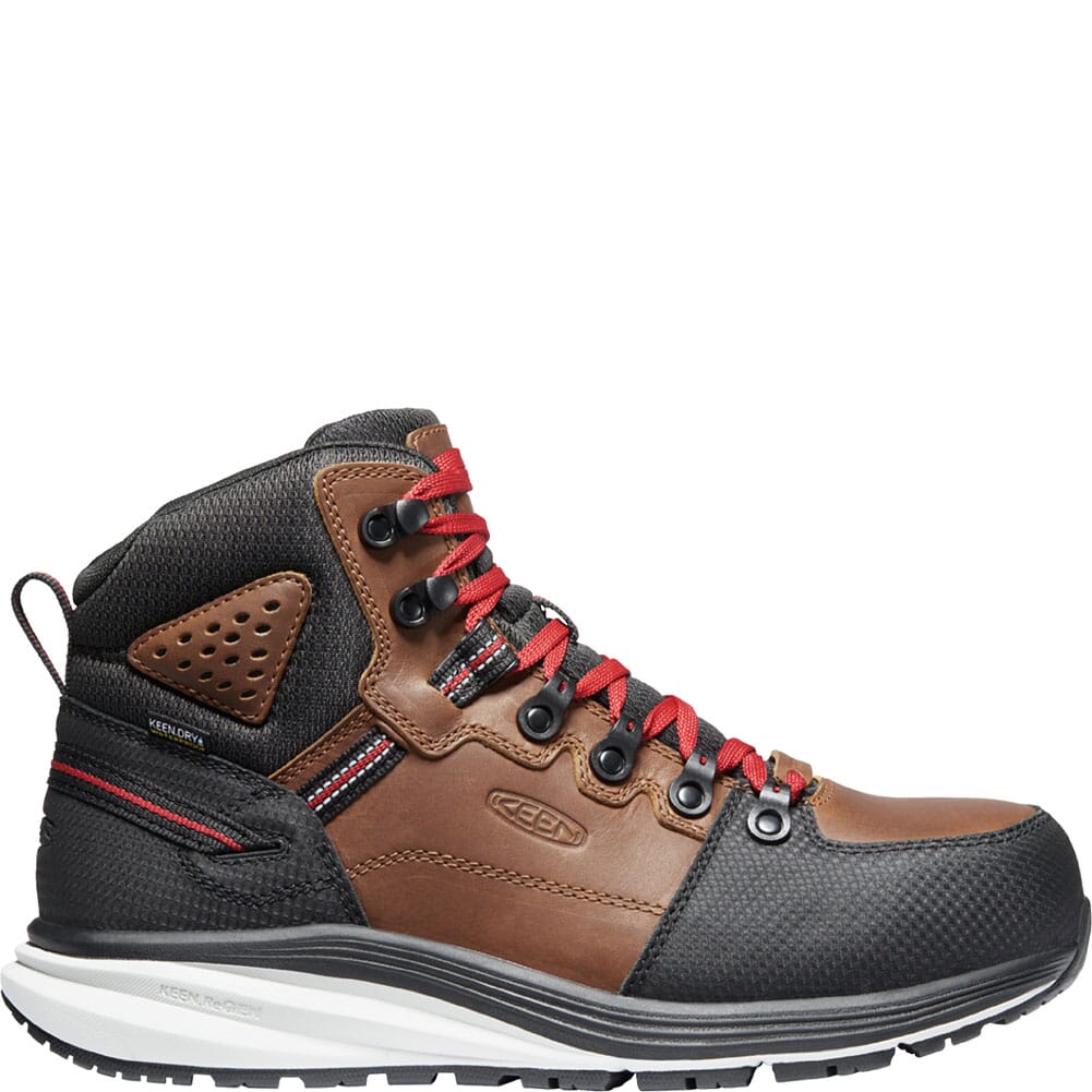 1024576 KEEN Utility Men's Red Hook WP Safety Boots - Tobacco/Black