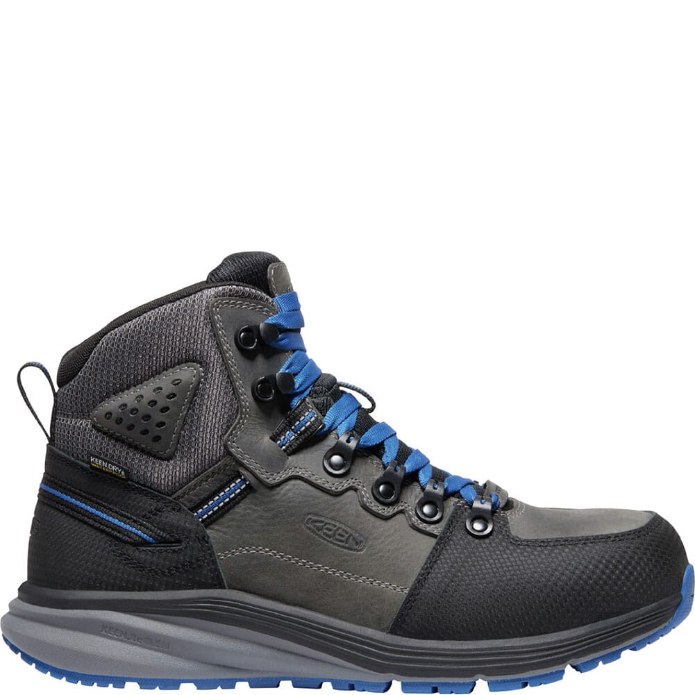 1024577 KEEN Utility Men's Red Hook WP Safety Boots - Grey/Colbalt