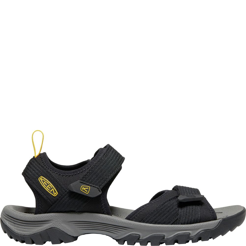 KEEN Men's Targhee III Open Toe H2 Sandals - Black/Yellow | elliottsboots