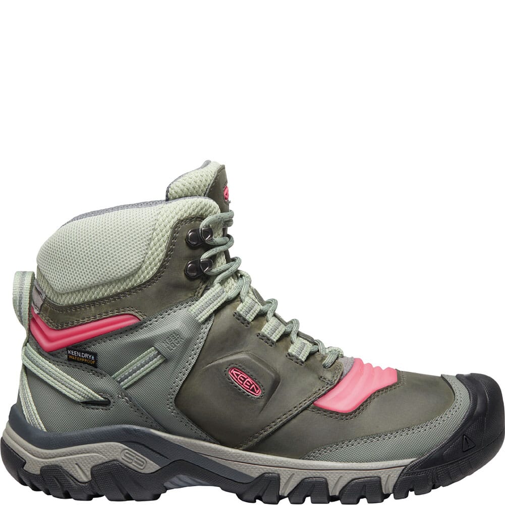 1024919 KEEN Women's Ridge Flex WP Hiking Boots - Castor Grey/Dubarry