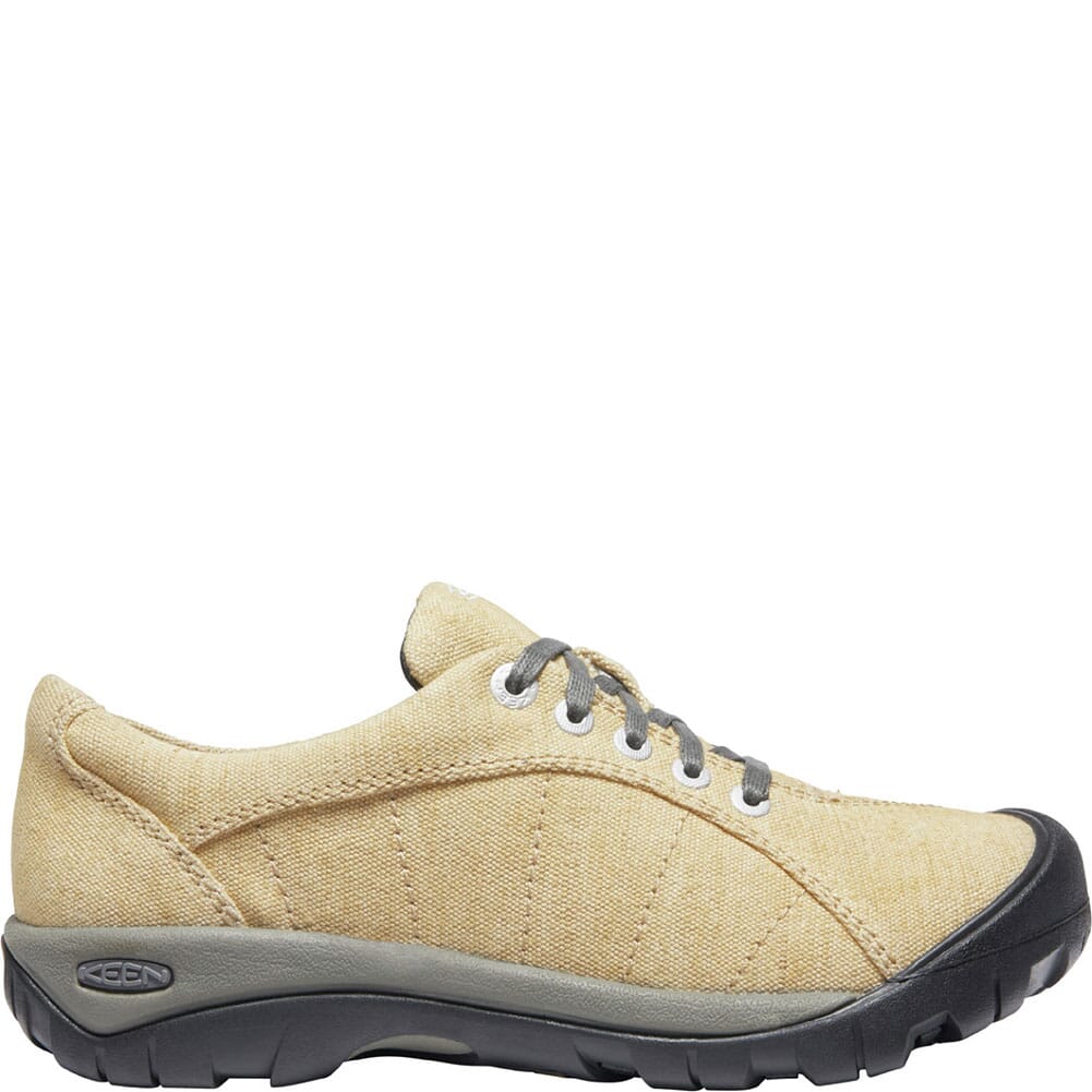 1025004 KEEN Women's Presidio Canvas Casual Shoes - Taupe