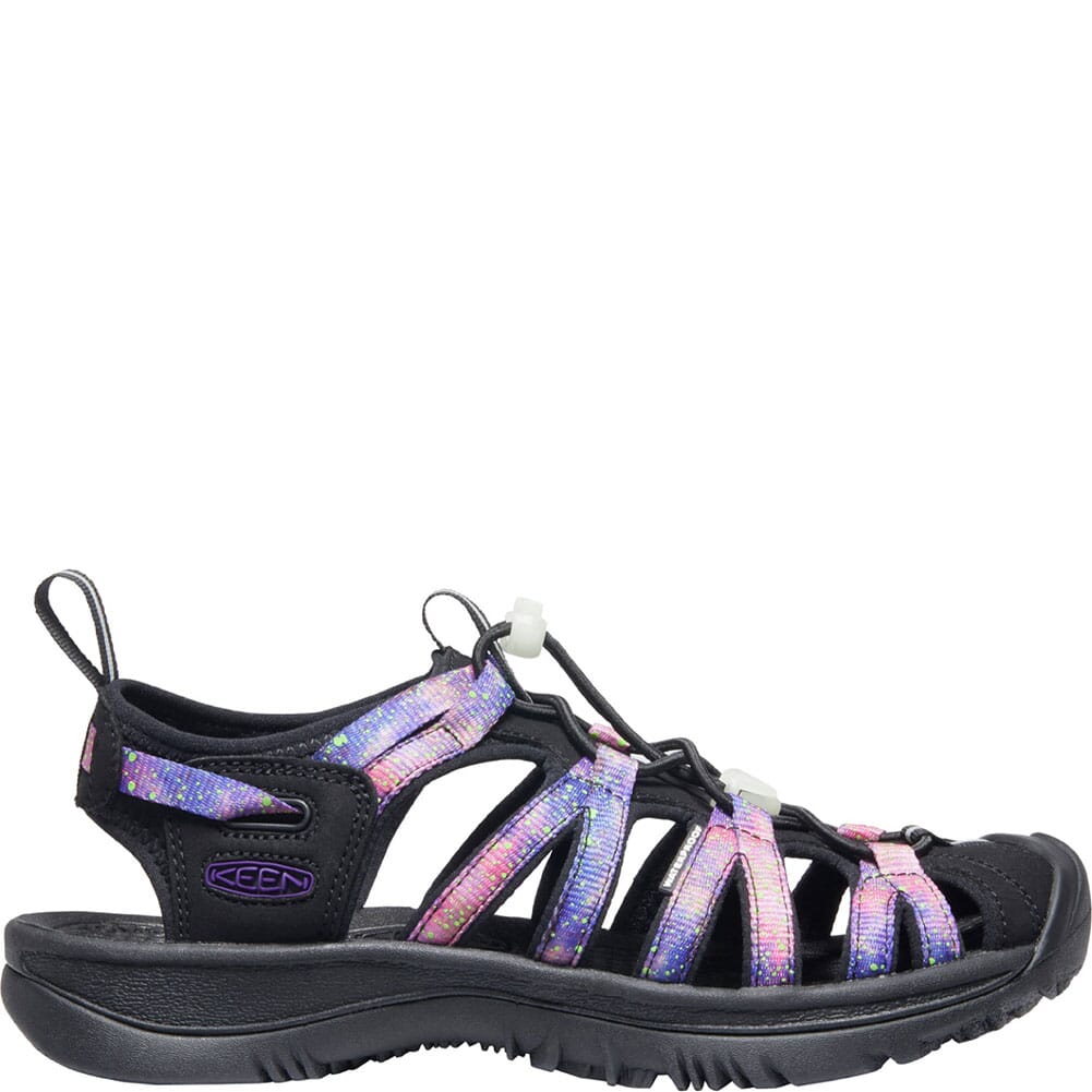 1025040 KEEN Women's Whisper Sandals - Black/Purple