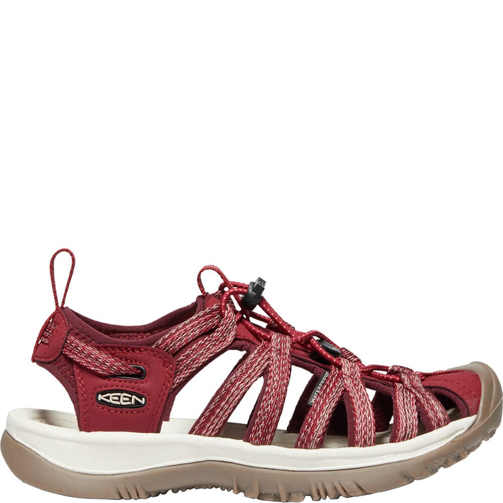1025041 KEEN Women's Whisper Sandals - Red Dahlia