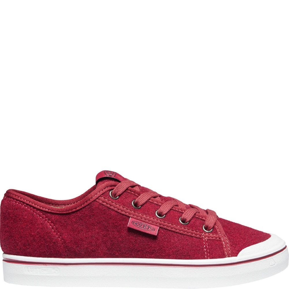 1025425 KEEN Women's Elsa Lite Felt Sneakers - Red Felt/Vapor