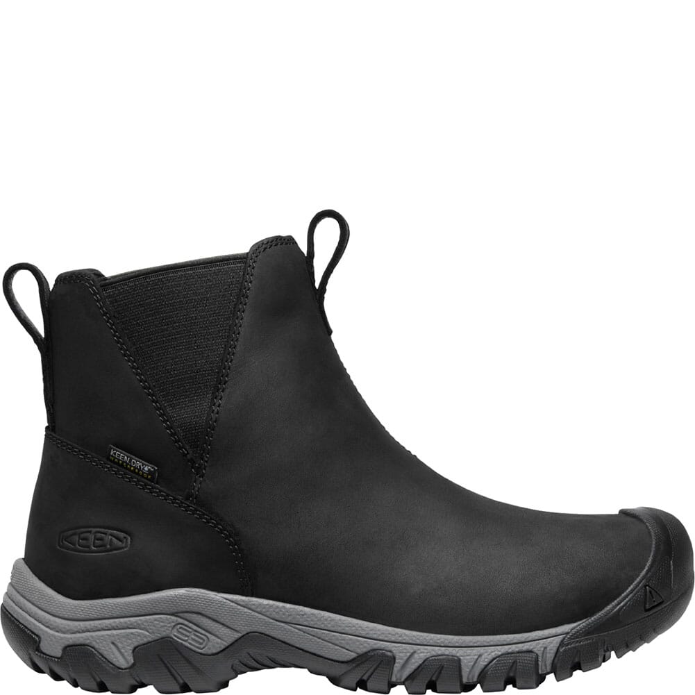 1025526 KEEN Women's Greta Chelsea WP Hiking Boots - Black/Steel Grey