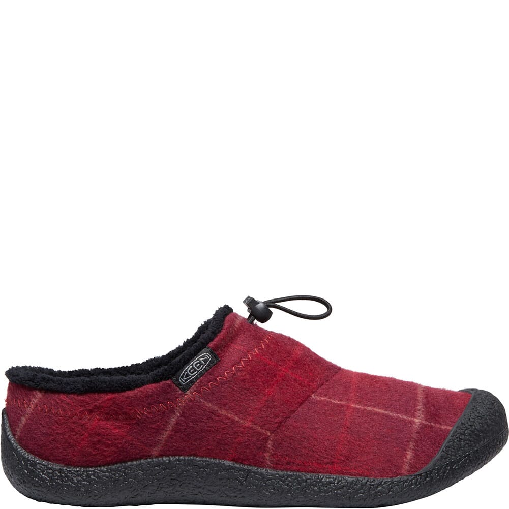 1025539 KEEN Women's Howser Wool Casual Shoes - Red Plaid/Black