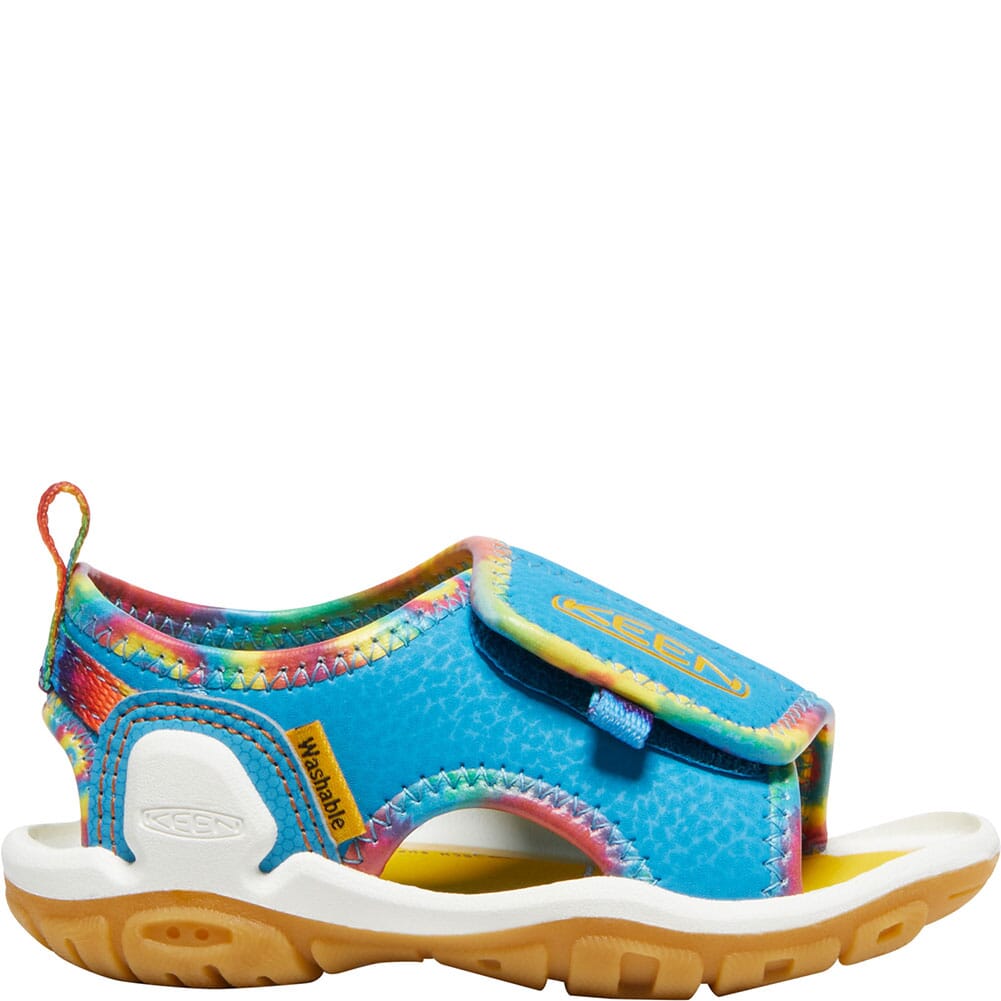 KEEN Toddlers Knotch River OpenToe Sandals Tie Dye/Vivid Blue